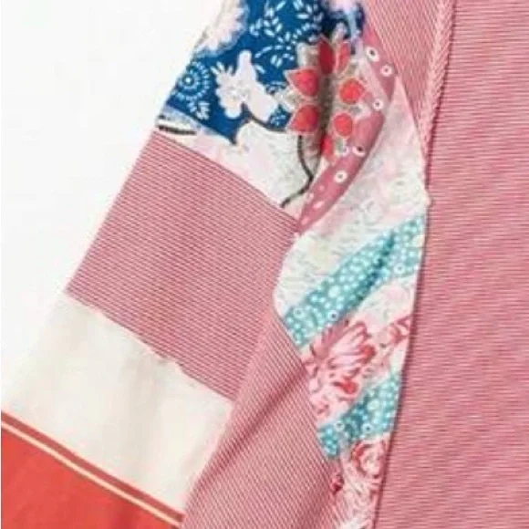 Colorful Patchwork Women's Top - Picture 5 of 7